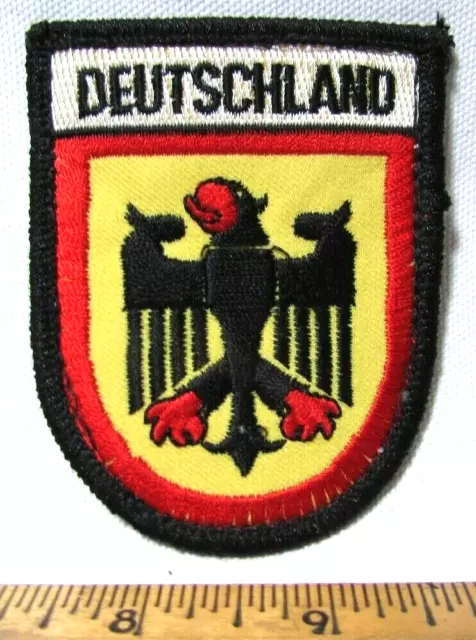 Vintage Deutschland Germany Jacket Patch Eagle German Travel Souvenir