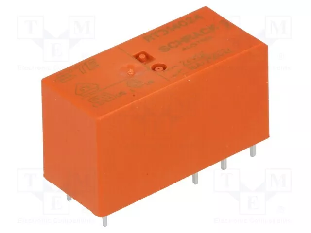 Relais: elektromagnetisch USpule : 24VDC 16A/250VAC   Mini 9-1393239-8 Elektrom