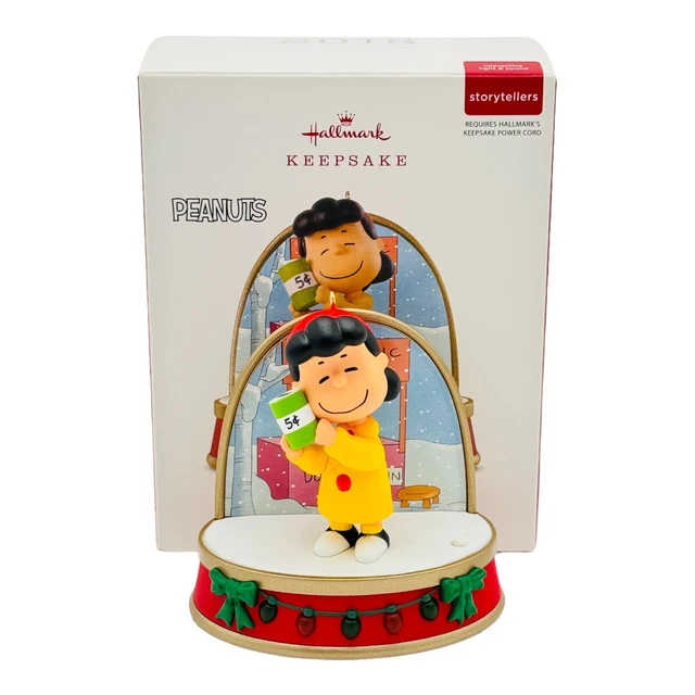 HALLMARK PEANUTS LUCY A Charlie Brown Christmas Ornament Storytellers