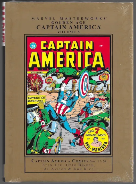 Marvel Masterworks Golden Age Captain America Vol 5 FS HC SubMariner Human Torch