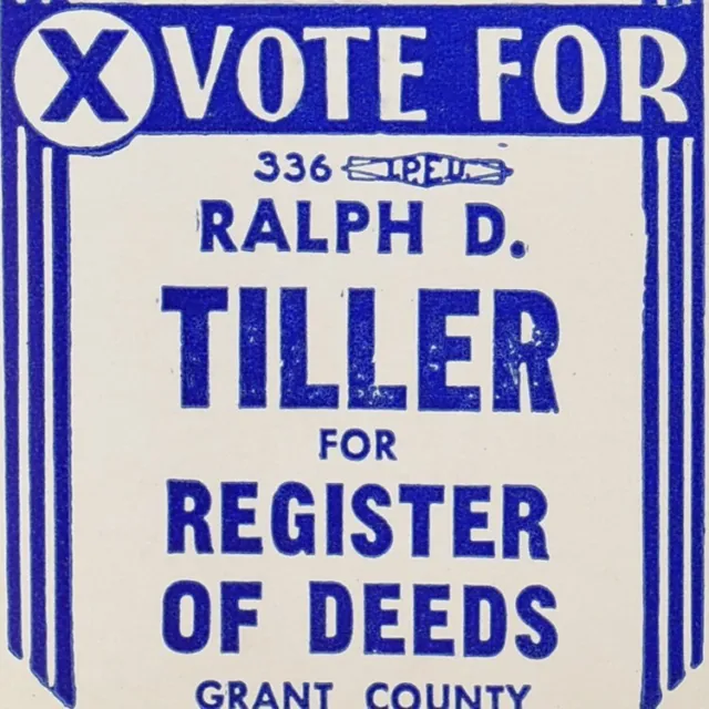 1960s Ralph D Tiller Court Register Of Deeds Lancaster Grant County Wisconsin