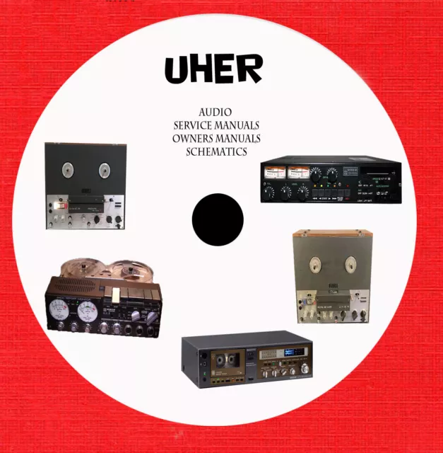 Uher Audio Repair Service schematics owner manuals on 1 dvd in pdf format