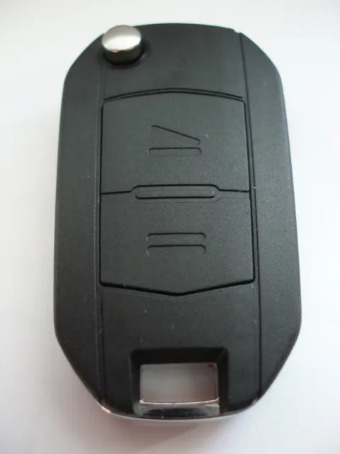 RFC 2 boutons flip key case mise à niveau pour Vauxhall Opel Corsa C Tigra télécommande HU46 2
