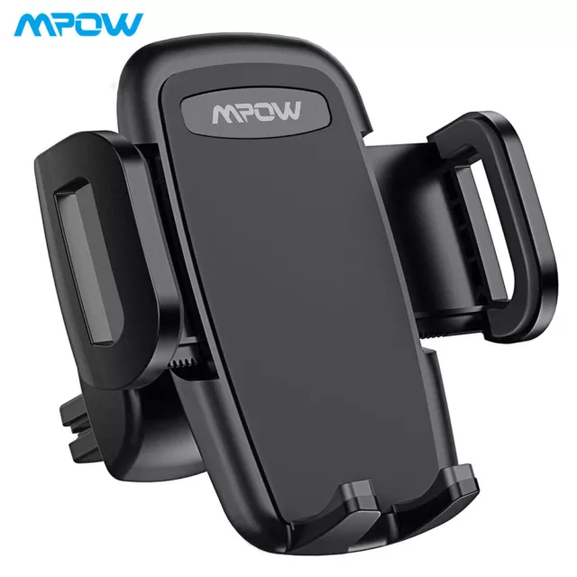 MPOW Air Vent Car Phone Holder Mount Cradle 3-level Adjustable Clamp For iPhone