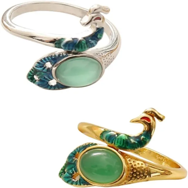 PEACOCK SHAPE CROCHET Loop 2 Colors Sewing Hook Open Ring DIY Jewelry  $13.19 - PicClick AU