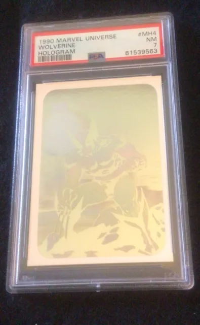 1990 Impel Marvel Universe WOLVERINE Hologram PSA 7 NM #MH4