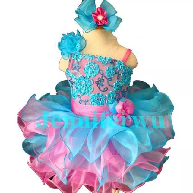 Jenniferwu G135BL Toddler Baby Newborn Little Girl's Pageant  Dress 3T