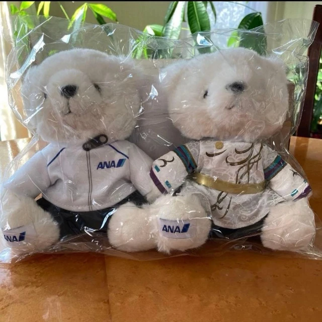 YUZURU HANYU ANA Official Flight Bear Plush Doll YUZU Set Limited
