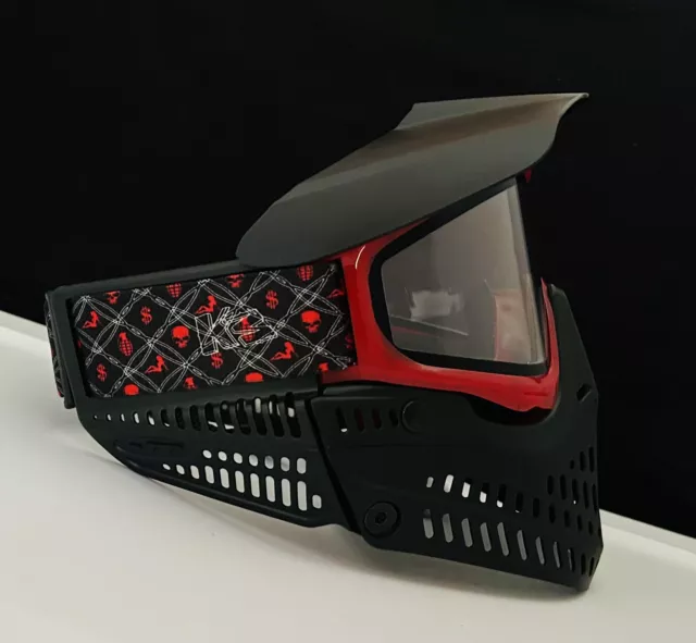 NEW JT Proflex ICE Red Black Translucent  Paintball Mask Goggle - Thermal Lens