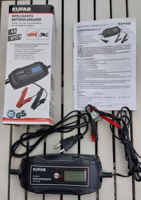 EUFAP  intelligentes Batterieladegerät 6 Volt / 12 Volt