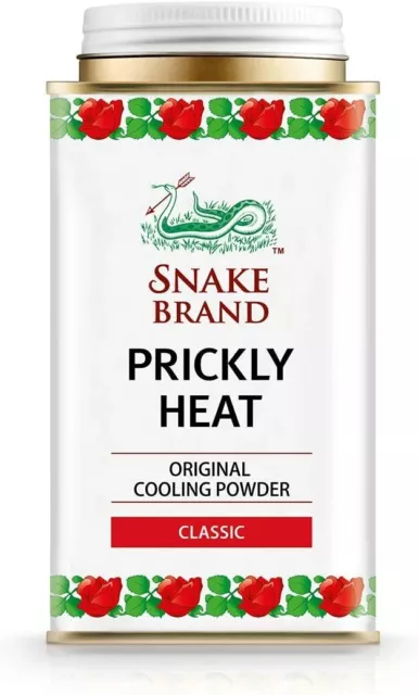 Snake Brand Prickly Heat Classic Cooling Powder - 140g