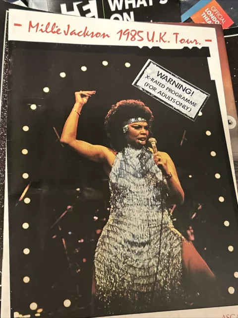 Millie Jackson 1985 Theatre Programme