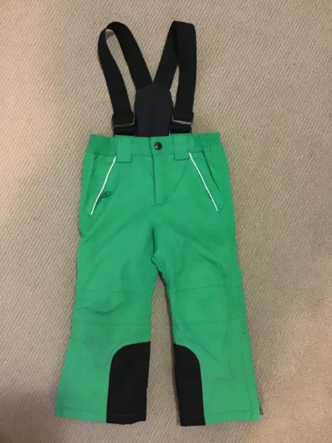 Crane Snow Extreme Childs Snow Ski Overalls Pants Size 2 Green