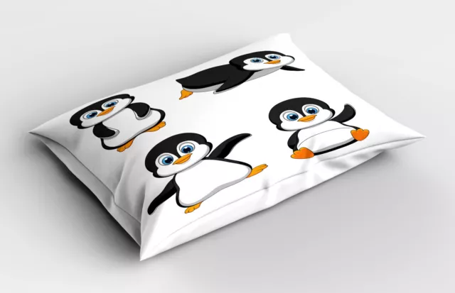 Kopfkissenbezug Wohnzimmer Modern Polyester Handarbeit Baby Penguin Cartoon-Spaß