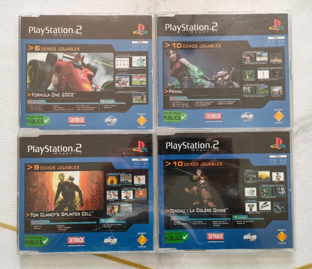 Lot De 18 Demos PS2 : Playstation 2 - Magazines Promo Sony - PAL Très Bon État