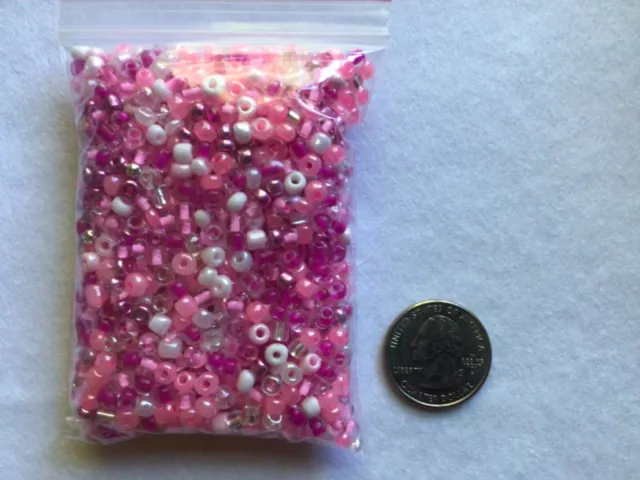 Wholesale Craft Waist 1000pcs Bulk 6/0 Glass Seed Bead 100g AWESOME DEAL PinkMix Wholesale Craft Waist 1000pcs Bulk 6/0 Glass Seed Bead 100g AWESOME DEAL PinkMix