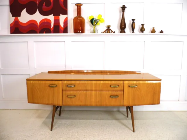 Vintage Midcentury Meredew maple small sideboard Tv Stand storage credenza 1960s