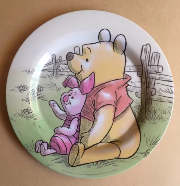 ~ Disney ~  Winnie the Pooh Melamine Plate ~ Piglet ~ Eeyore ~ Tigger ~