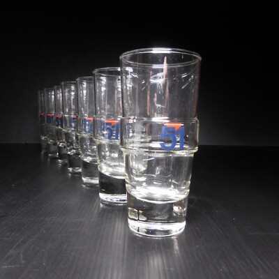 Verre Pastis 51 Vintage - Art Déco - Années 80 - Fabrication Française - Collection