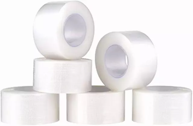 Box of 12 Rolls MICROPOROUS Surgical Tape Medical Tape Sensitive Skin Tape  Clear Surgical Tape Microporous First Aid Multipurpose Paper Tape EAASY  Tear White 2.5cm x 10m : : Health & Personal