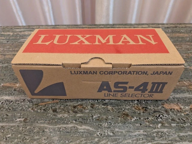 LUXMAN AS-4III LINE Selector 4-Input RCA Audio Switcher Used Japan