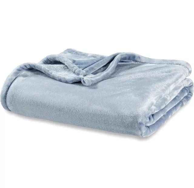 BERKSHIRE Blanket Classic Velvet Loft Solid Bed 60x 92 Twin Size Soft Plush