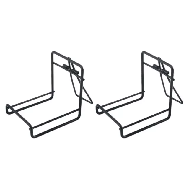 2 Pcs Étagère De Rangement À Livres Support Décoratif Armature Fer Étagères