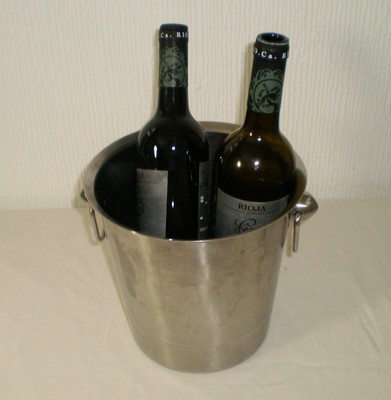 2l Premium in acciaio inox-ghiaccio-Secchio Con Colino e Tong-birra vino-champagne RADIATORE 