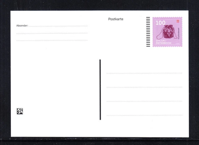 2022 10 01, Österreich, postfr, **), Postkarte,PK, Ganzsache -ca.14,7x10,5cm