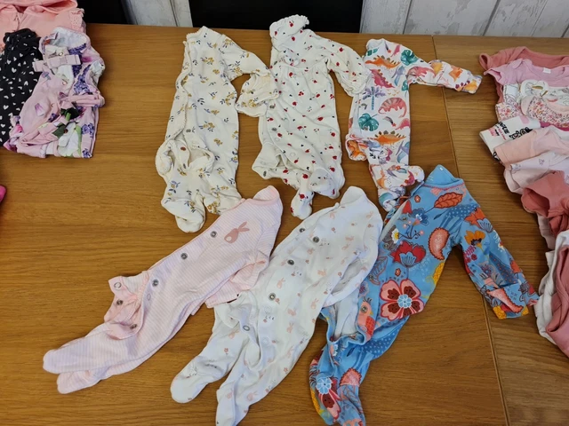 Baby Girls Huge Clothes Bundle. 86 Items Fist size, Newborn & 0-3 Months 2