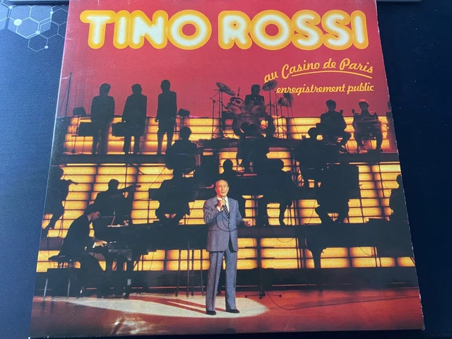 DOUBLES VINYLE 33 tours, tino rossi, au casino de paris / en bon état ...