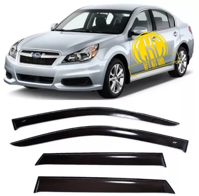 Tape-on Windows Visors Deflector Sun Rain Guard for Subaru Legacy Wagon Outback