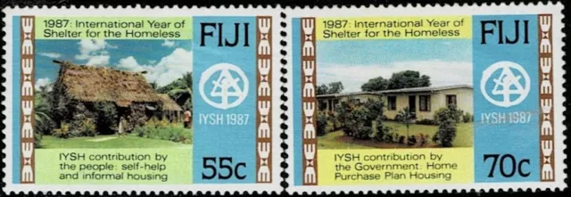 Fiji 1987 International Of Sheltere For The Homeless Mnh