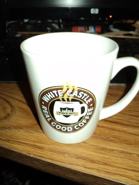 ~White Castle Coffee Mug Cup Ceramic Glass Excellent Condition Colors are good