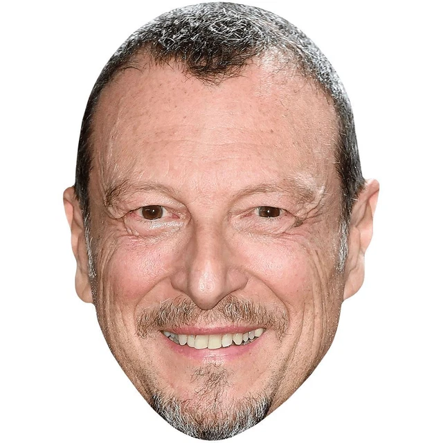 Maschere Cartone Gigi D'Alessio E Celebrità - Facce Famose Per Scherzi E Feste - Foto 5