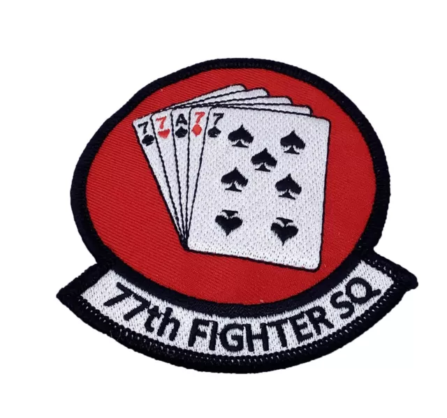 77th Fighter Squadron Patch – Plastic Backing