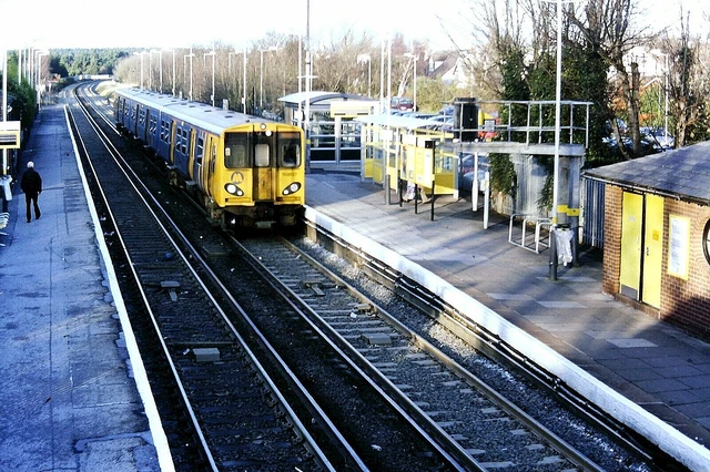 ORIGINAL 35MM SLIDE - Class 508 EMU 508-008 w/ RT bay plat at Kingston ...
