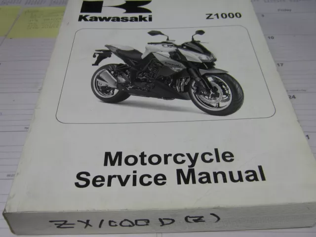 Kawasaki 2010 ZR1000DAF/DAS Z 1000  service manual