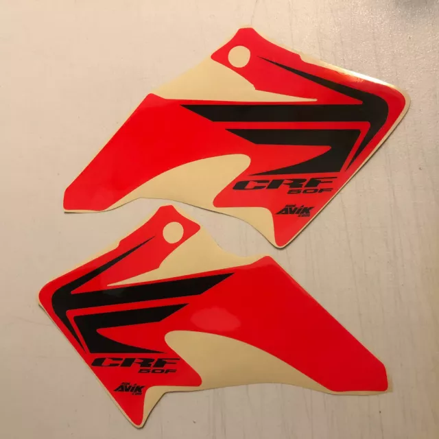 CRF50 Shroud Graphics 2004-2022 black wing, red background FREE SHIPPING!!!