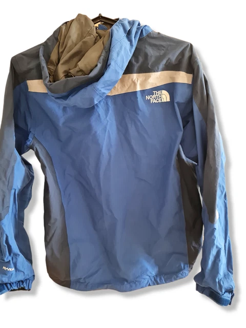 Coppotto antipioggia The North Face Hyvent uomo taglia piccola blu cerniera intera 3