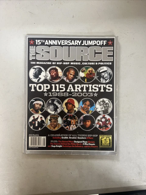 The Source Magazine August 2003 #167 Top 115 Artists 1988-2003 DMX Tupac Biggie The Source Magazine August 2003 #167 Top 115 Artists 1988-2003 DMX Tupac Biggie