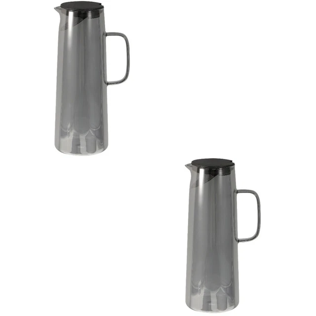 2x jarra de vidrio jarra de vidrio jarra de agua de vidrio para restaurante hotel