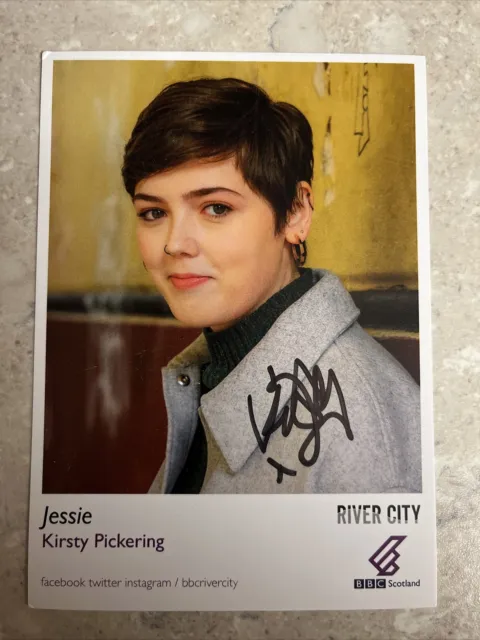 BBC River City Jessie Kirsty Pickering Hand Signed Cast Card Autograph