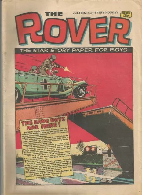 The Rover : July 8th 1972 : Vintage UK Comic Book