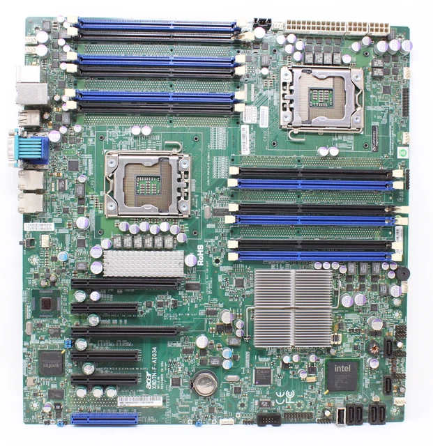 ACER X8DTN+-F-AI034 SUPERMICRO Intel i5520 E-ATX socket scheda madre ...