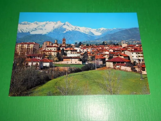Cartolina Giaveno - Panorama con l' alta Val sangone e il Monte Robinet 1965 ca