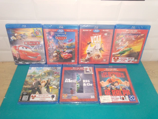 Gros lot de 7 blu-ray 3D disney pixar NEUF cars volt ralph OZ monstres & cie