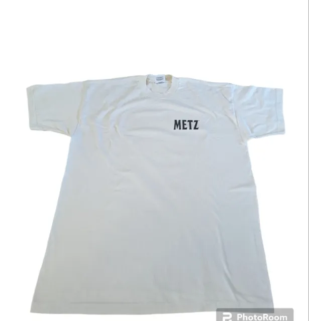 Vintage Metz Bacardi Classic T-shirt White Screen Stars Tag XL