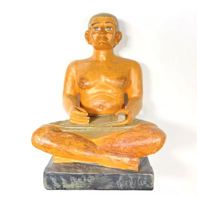 SEATED SCRIBE FROM ANCIENT EGYPT. PLASTER FIGURE OF 11 cm. (EGPT04)