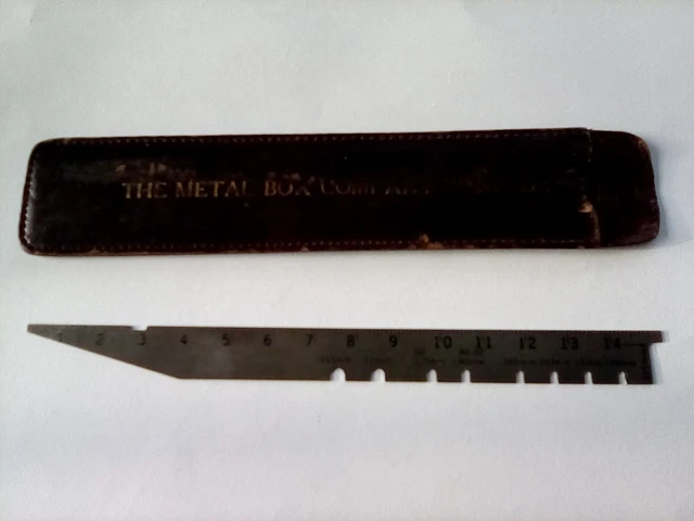 Draughtsman / Engineering Measuring Gauge - by The Metal Box Company Ltd